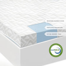 Load image into Gallery viewer, gel memory foam mattress topper review