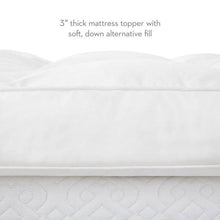 Load image into Gallery viewer, 3" down alternative mattress topper