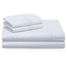 Load image into Gallery viewer, white bed sheets, queen white bed sheets, white bed sheets king size
